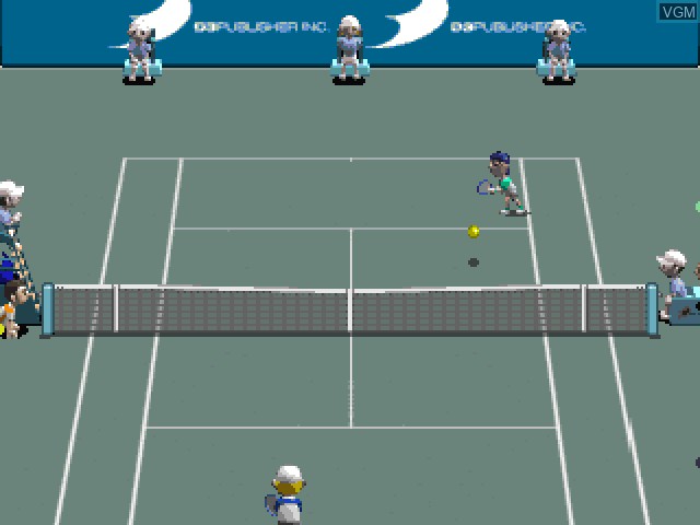 In-game screen of the game Tennis on Sony Playstation