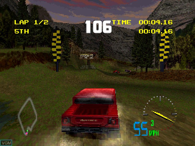In-game screen of the game Test Drive - Off-Road 3 on Sony Playstation