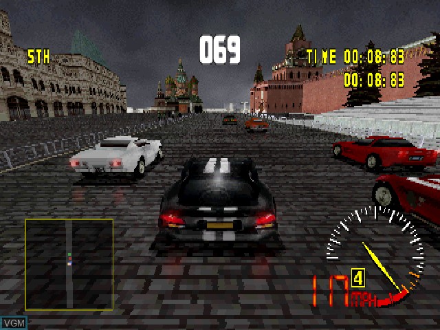 In-game screen of the game Test Drive 5 on Sony Playstation