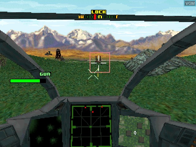 In-game screen of the game Thunderhawk 2 - Firestorm on Sony Playstation