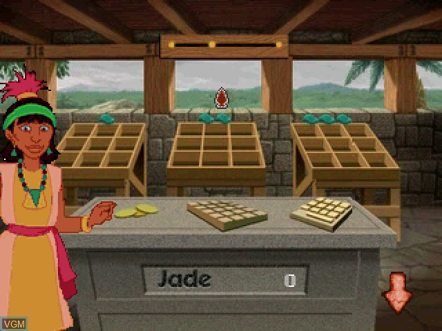 In-game screen of the game Timeless Jade Trade on Sony Playstation