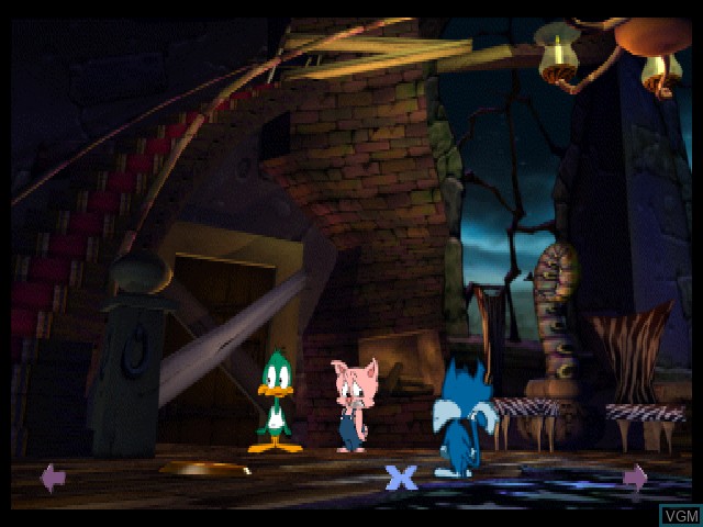 In-game screen of the game Tiny Toon Adventures - Toonenstein - Dare to Scare on Sony Playstation