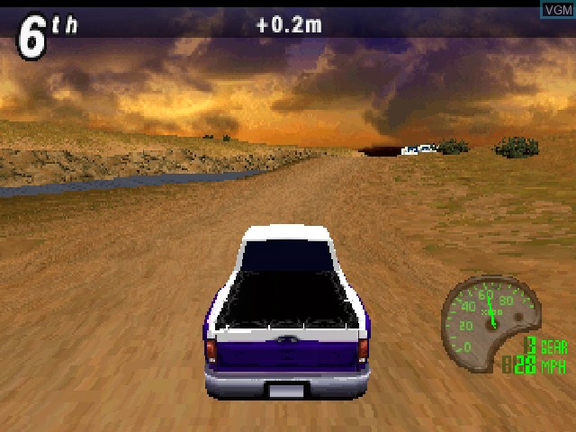 In-game screen of the game TNN Motor Sports Hardcore TR on Sony Playstation