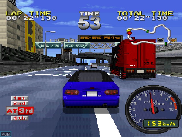 In-game screen of the game Tokyo Highway Battle on Sony Playstation