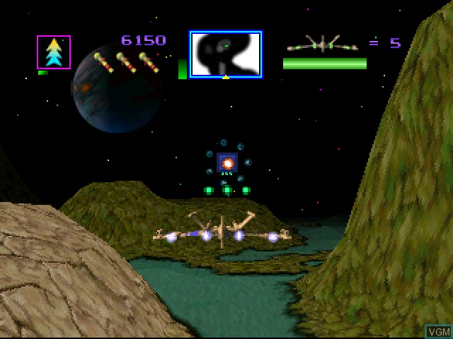 In-game screen of the game Total Eclipse Turbo on Sony Playstation