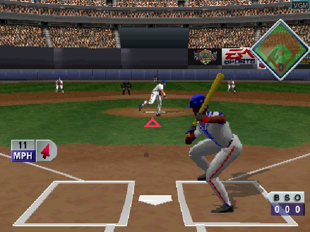 In-game screen of the game Triple Play 97 on Sony Playstation