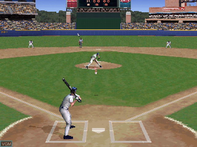 In-game screen of the game Triple Play 2001 on Sony Playstation