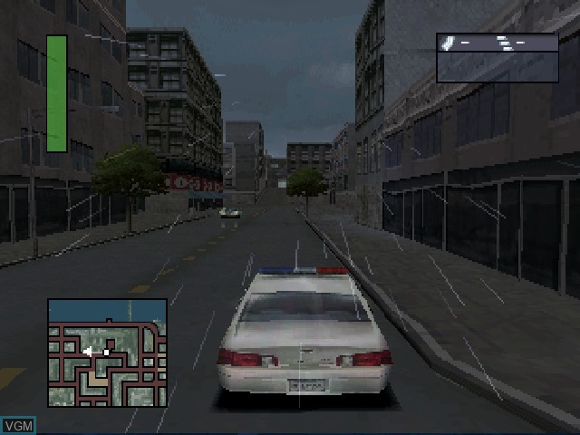 In-game screen of the game World's Scariest Police Chases on Sony Playstation