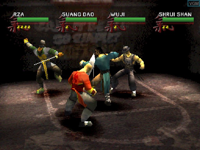 In-game screen of the game Wu-Tang - Shaolin Style on Sony Playstation