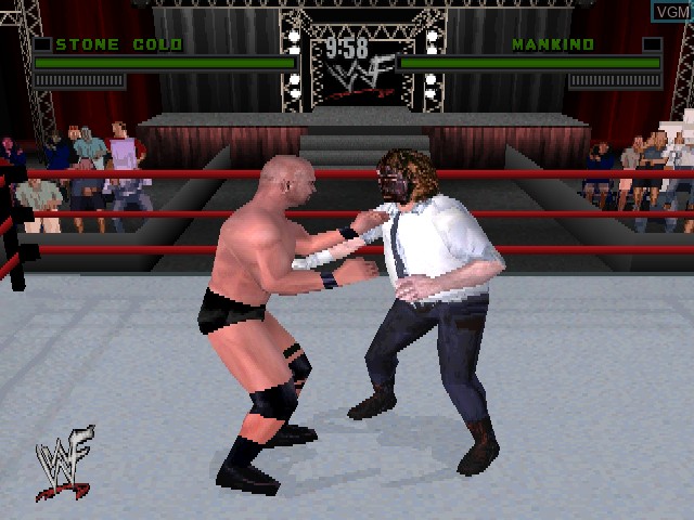 In-game screen of the game WWF Attitude on Sony Playstation
