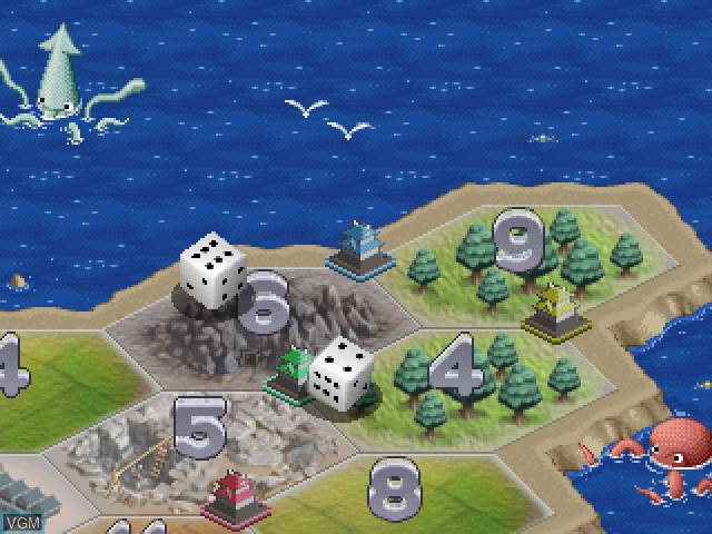 In-game screen of the game Zipangu Jima - Unmei wa Saikoro ga Kimeru!? on Sony Playstation