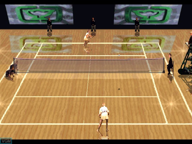 In-game screen of the game Davis Cup Complete Tennis on Sony Playstation