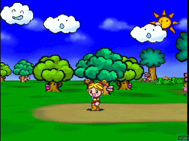 In-game screen of the game Hoshi de Hakken!! Tamagotchi on Sony Playstation