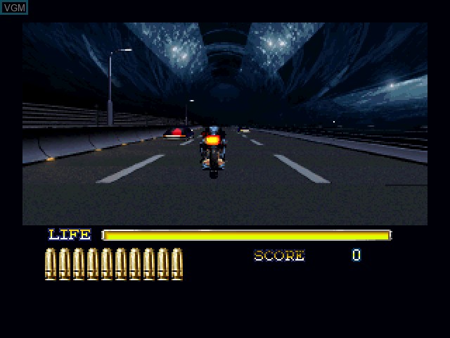 In-game screen of the game Policenauts Private Collection on Sony Playstation