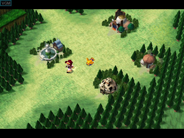In-game screen of the game Purumui Purumui on Sony Playstation