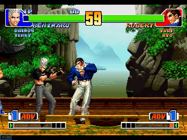 In-game screen of the game King of Fighters '98, The - Dream Match Never Ends on Sony Playstation