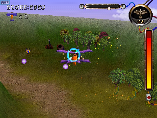 In-game screen of the game Frenzy! on Sony Playstation
