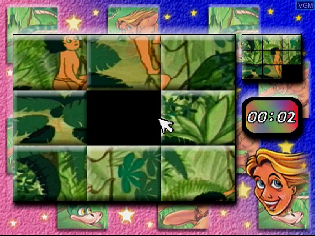 In-game screen of the game Lord of the Jungle on Sony Playstation