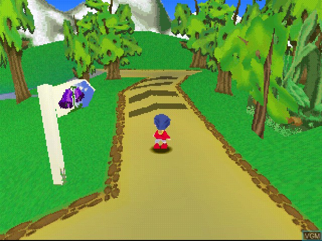 In-game screen of the game Noddy's Magic Adventure on Sony Playstation