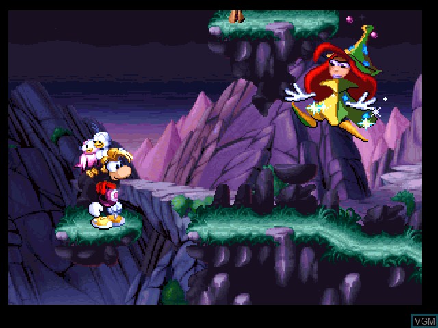 In-game screen of the game Rayman Junior on Sony Playstation