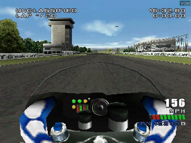 In-game screen of the game Speed Machines on Sony Playstation