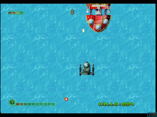 In-game screen of the game Strike Force Hydra on Sony Playstation
