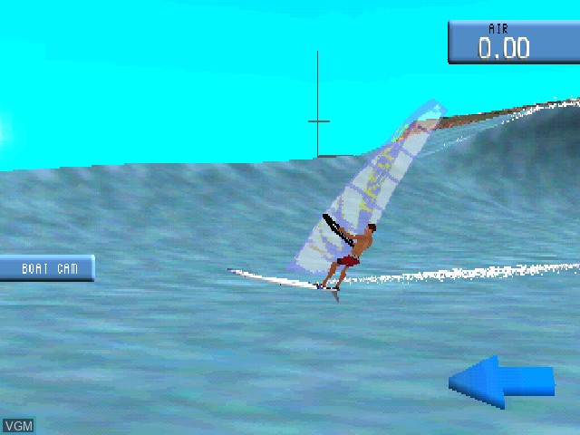 In-game screen of the game Windsurfers Paradise on Sony Playstation