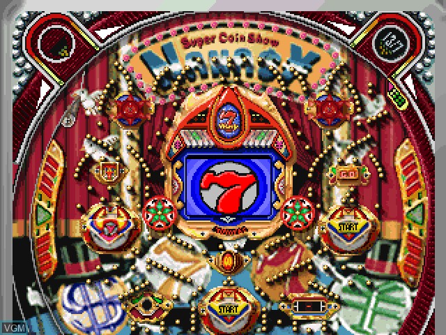 In-game screen of the game Hissatsu Pachinko Station 2 on Sony Playstation