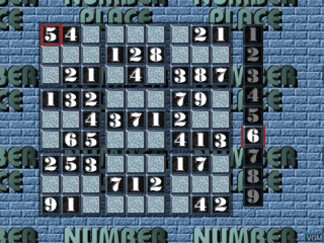 In-game screen of the game Puzzle Mania on Sony Playstation