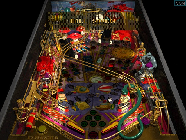 In-game screen of the game Pro Pinball - Fantastic Journey on Sony Playstation