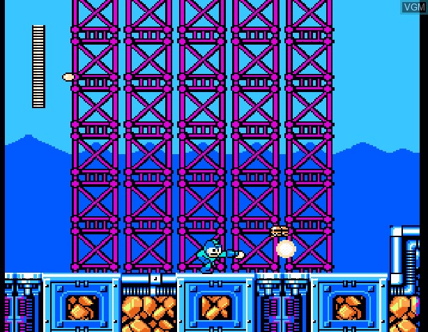 In-game screen of the game RockMan 5 - Blues no Wana!? on Sony Playstation