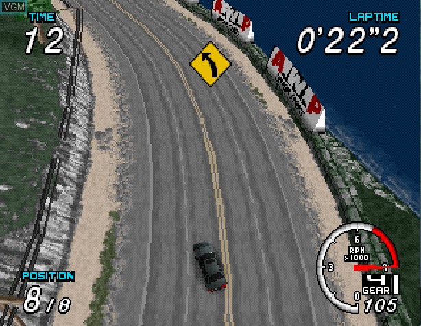 In-game screen of the game Rush Hour on Sony Playstation