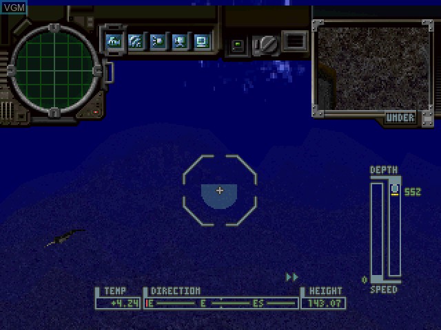 In-game screen of the game Deep, The - Ushinawareta Shinkai on Sony Playstation