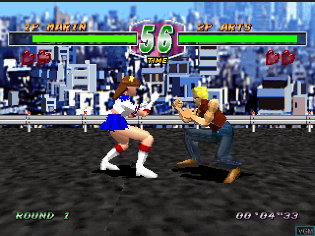 In-game screen of the game FIST on Sony Playstation