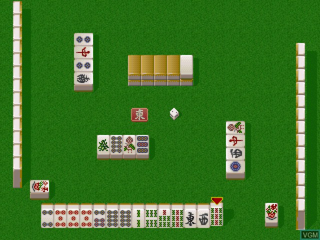 In-game screen of the game Logic Mahjong Souryu on Sony Playstation