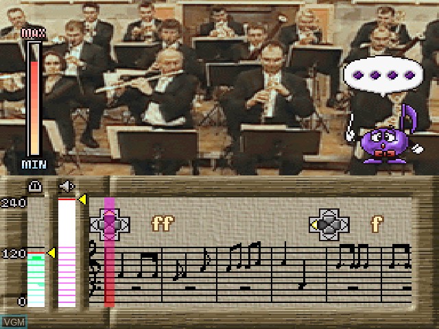 In-game screen of the game Maestromusic Encore Disc, The on Sony Playstation