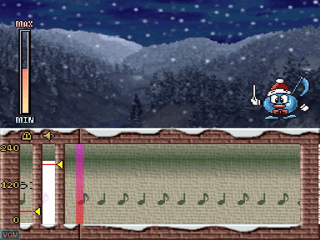 In-game screen of the game Maestromusic Merry Christmas Append Disc, The on Sony Playstation