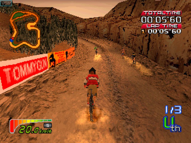 In-game screen of the game MTB Dirt Cross on Sony Playstation