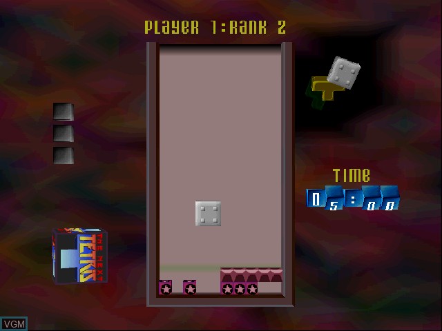 In-game screen of the game Next Tetris DLX, The on Sony Playstation