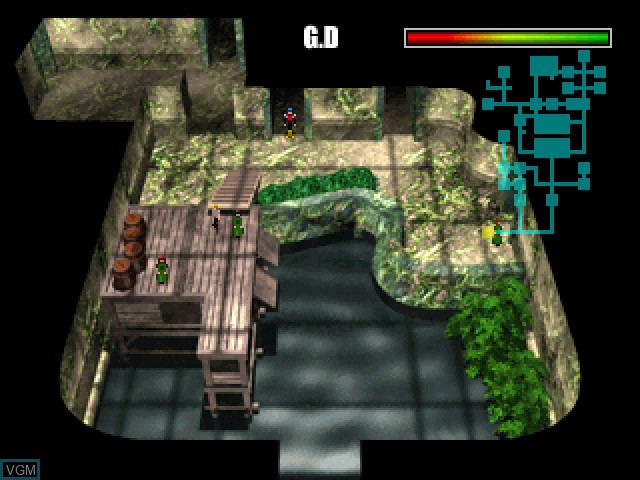 In-game screen of the game Prisoner on Sony Playstation