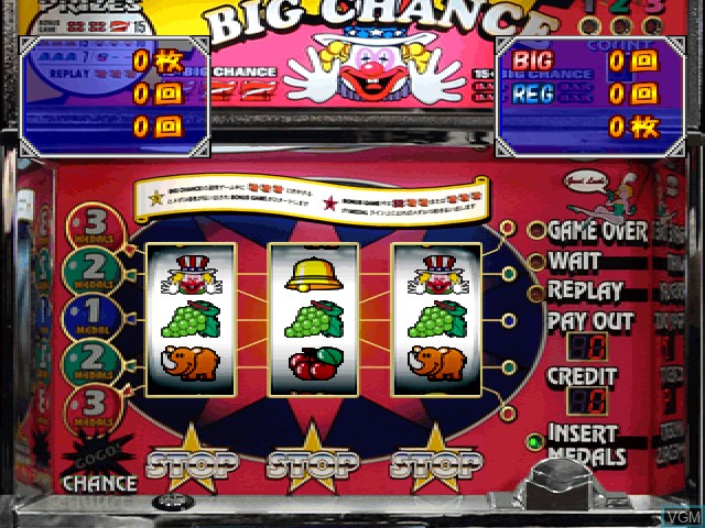 In-game screen of the game Slot! Pro 3 - Juggler Special on Sony Playstation