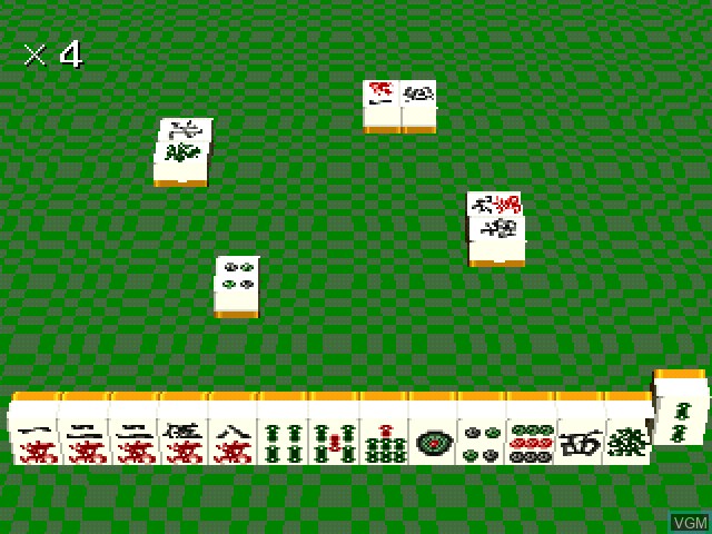 In-game screen of the game Namco Mahjong - Sparrow Garden on Sony Playstation