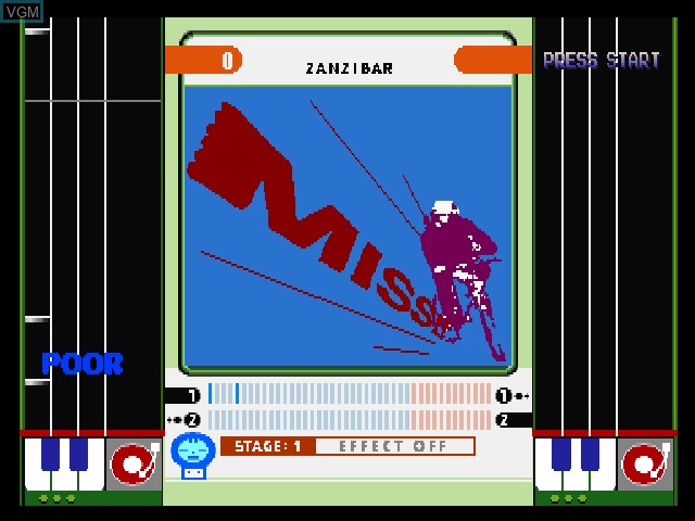 In-game screen of the game BeatMania Append Club Mix on Sony Playstation