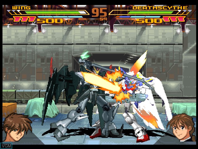 In-game screen of the game Simple Character 2000 Series Vol. 13 - Shin Kidou Senki Gundam W - The Battle on Sony Playstation