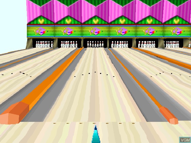 In-game screen of the game Star Bowling DX, The on Sony Playstation