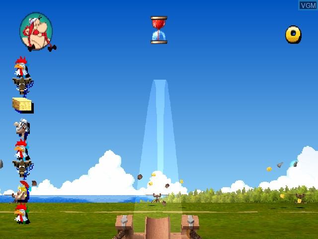 In-game screen of the game Asterix - De Maffe Meerkamp on Sony Playstation