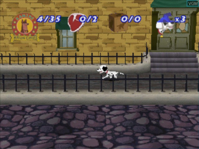 In-game screen of the game 101 Dalmatians II - Patch's London Adventure on Sony Playstation