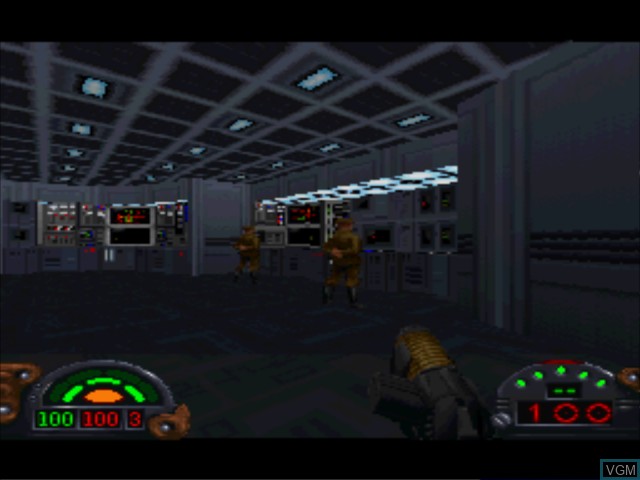 In-game screen of the game Star Wars - Dark Forces on Sony Playstation