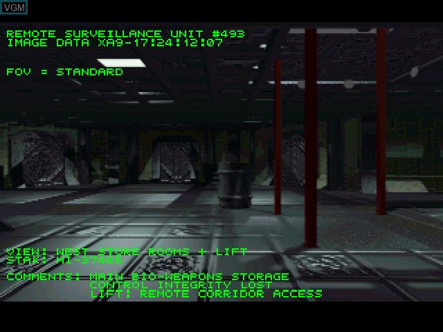 In-game screen of the game Cyberwar on Sony Playstation