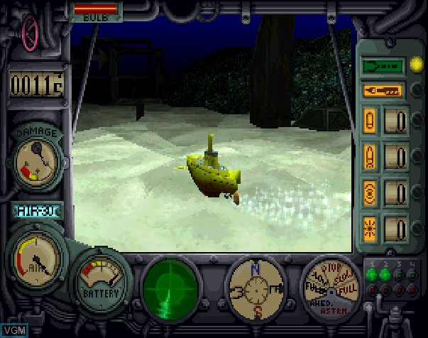 In-game screen of the game Deep Sea Adventure - Kaitei Kyuu Panthalassa no Nazo on Sony Playstation